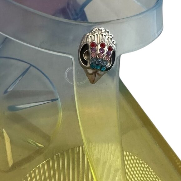 Kurt Geiger Mini Maddison Rainbow Jelly Sandals Ankle Strap Size 5 Big Kids NWOT - Picture 3 of 10